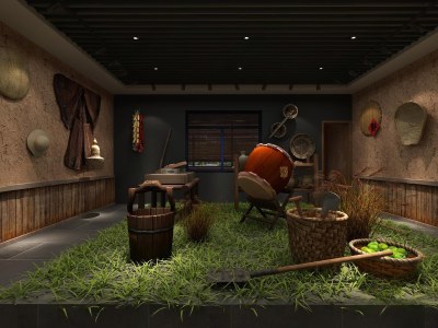 中式农贸社区博物馆3D模型下载